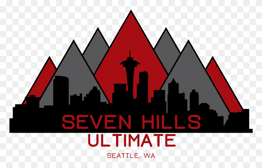 2983x1833 Seattle City Skyline, Triangle, Text, Poster HD PNG Download