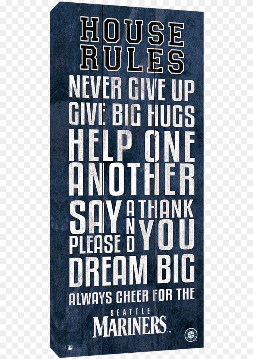 519x1195 Seattle Mariners House Rules Poster, Advertisement, Book, Publication, Text Transparent PNG