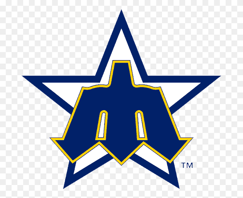695x625 Seattle Mariners Old Logo, Symbol, Star Symbol, First Aid HD PNG Download