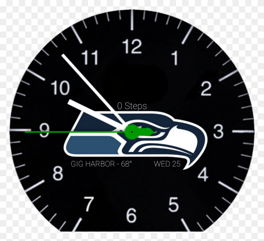 960x870 Seattle Seahawks, Analog Clock, Clock, Gauge HD PNG Download