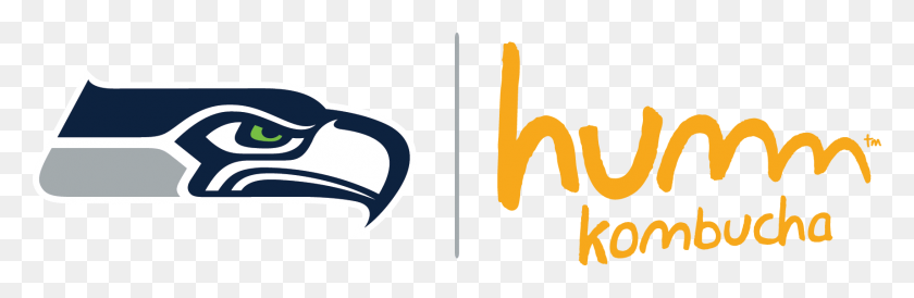 1713x472 Seattle Seahawks And Humm Kombucha Seattle Seahawks, Symbol, Logo, Trademark HD PNG Download