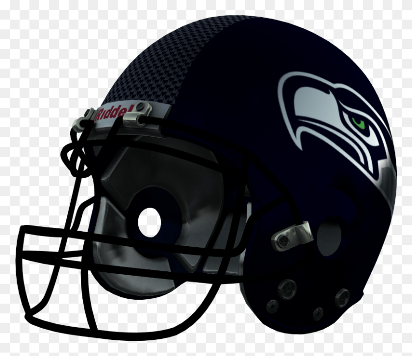 808x691 Seattle Seahawks Gtgt Halfmoon39s Nfl Helmets New England Patriots Helmet, Clothing, Apparel, Crash Helmet HD PNG Download