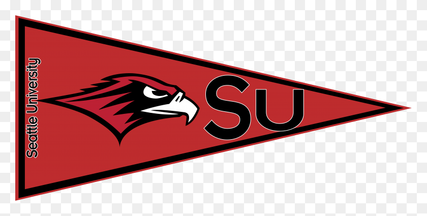 10000x4681 Seattle University Pennant, Word, Label, Text HD PNG Download