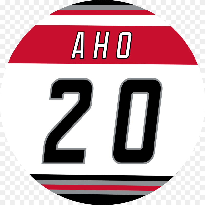 Sebastian Aho Away Jersey, Symbol, Number, Text, Disk PNG
