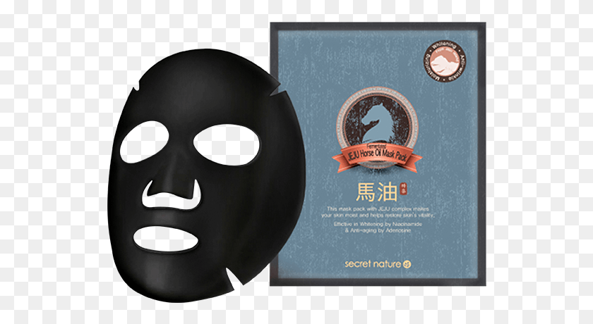 538x400 Secret Nature Fermentated Jeju Horse Mask Pack Mask, Clothing, Apparel, Head HD PNG Download
