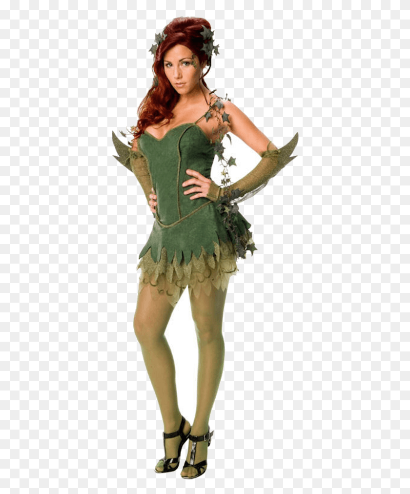 384x952 Secret Wishes Poison Ivy Costume Woman Vegas Themed Costumes, Person, Human, Clothing HD PNG Download