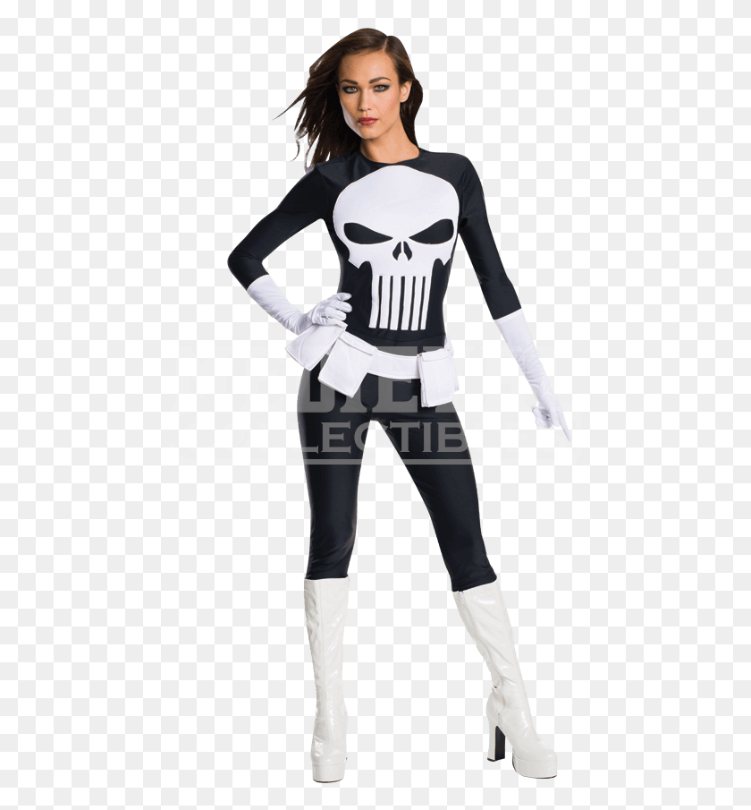 462x845 Secret Wishes Womens Punisher Costume Female Punisher Costume, Person, Human, Clothing HD PNG Download