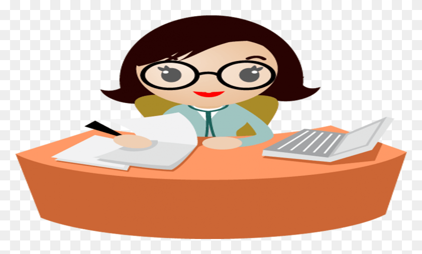 1126x646 Secretary Clipart, Computer, Electronics, Reading HD PNG Download