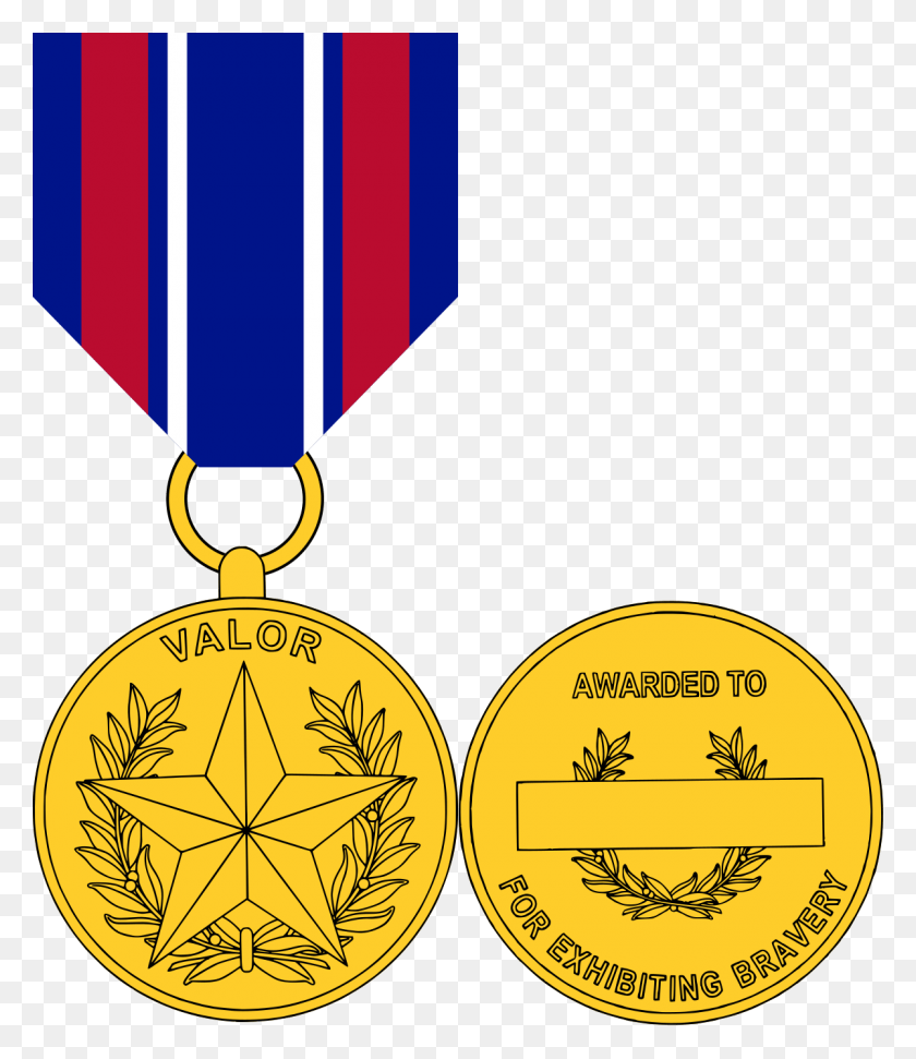 1200x1403 Secretary Of Defense Medal For Valor, Gold, Trophy, Gold Medal HD PNG Download