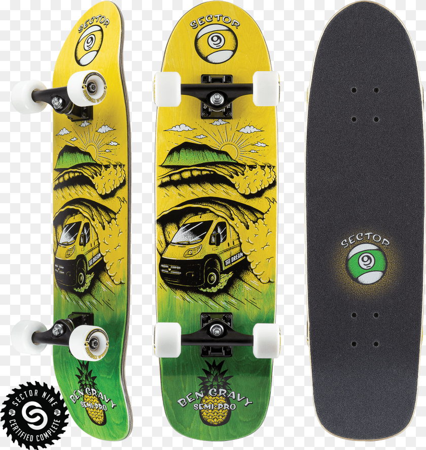 Sector 9 Ben Gravy Skateboard Transparent PNG