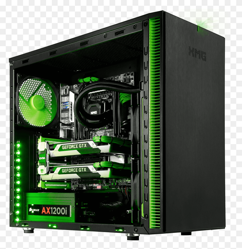 1690x1742 Sector Extreme Gaming Pc Fractal Design Define R5 Modding, Electronic Chip, Hardware, Electronics HD PNG Download