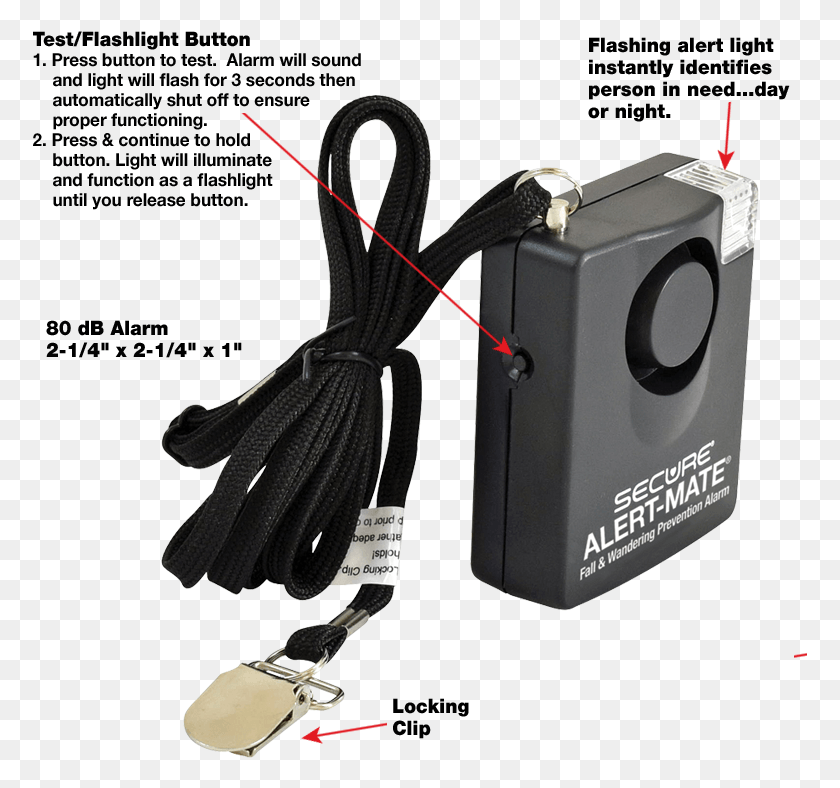 775x728 Secure Alert Mate Pull String Fall Monitor Gadget, Adapter, Electronics, Glove HD PNG Download