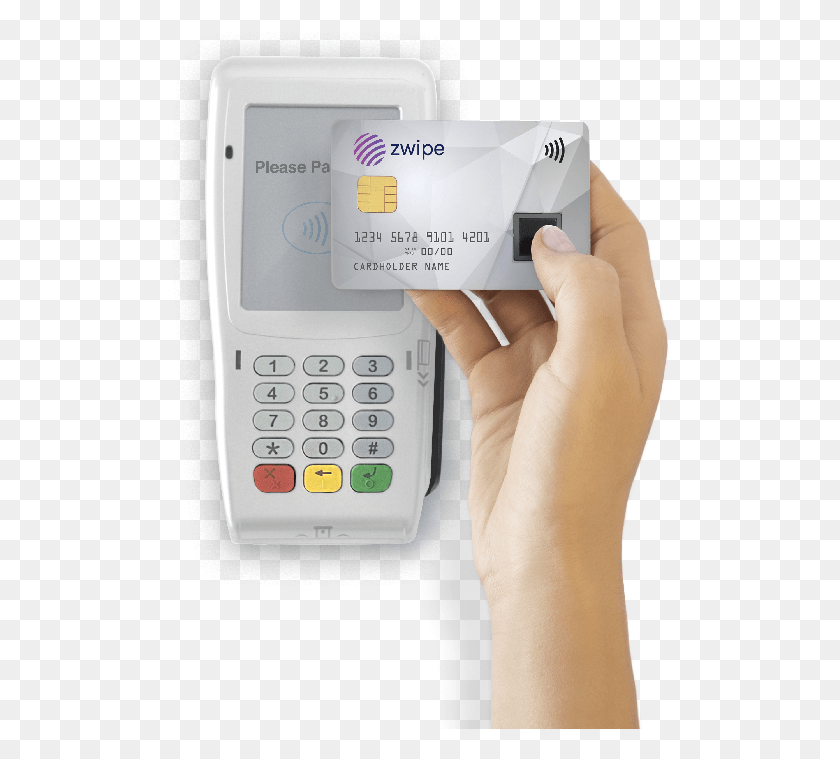 500x699 Secure Fast And Easy To Use The Zwipe Payment Card Gadget, Person, Human, Text HD PNG Download