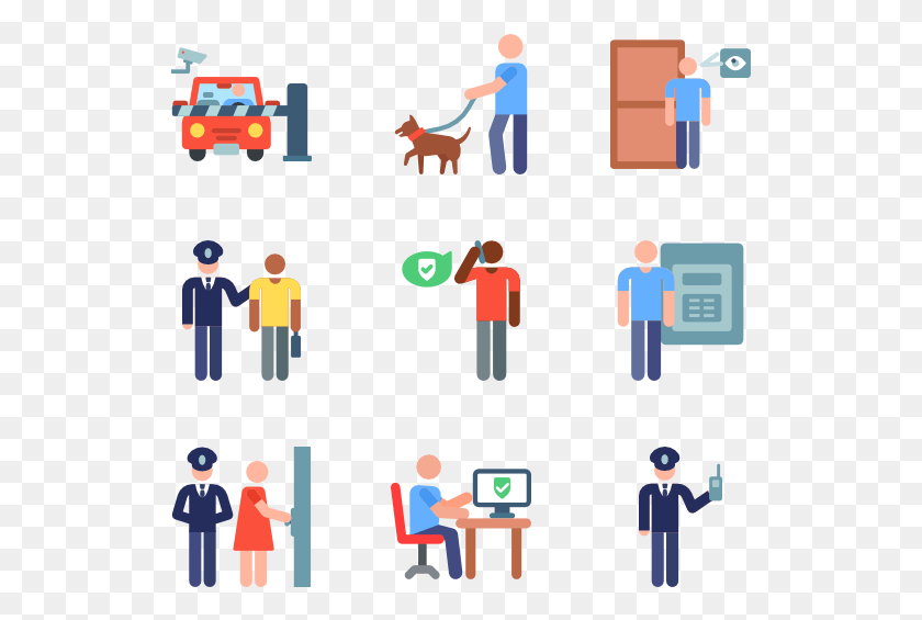 529x505 Security, Person, Human, Crowd HD PNG Download