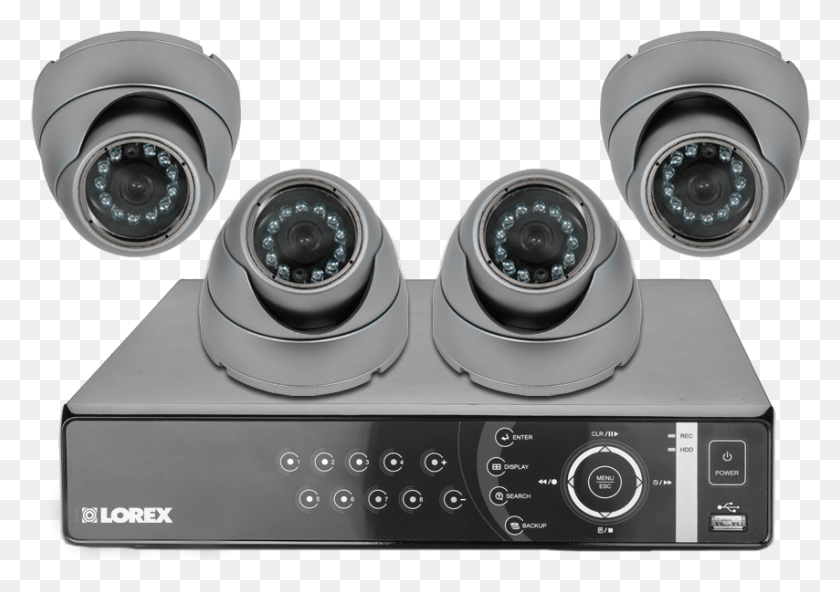 854x583 Security Camera System Dh208ldc4 L1 Closed Circuit Television, Electronics, Cooktop, Indoors HD PNG Download