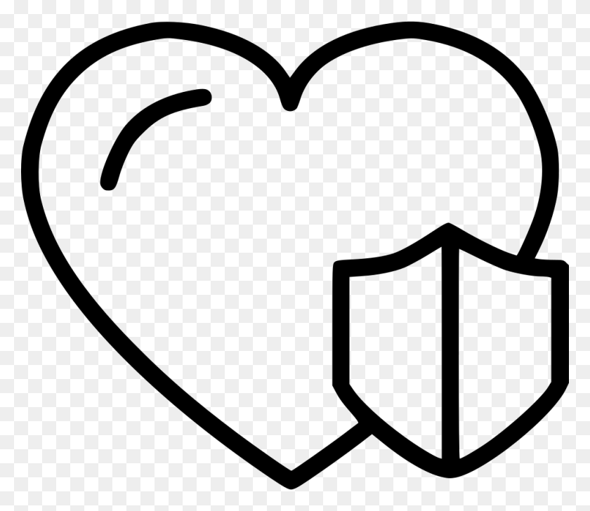 980x840 Security Love Heart Comments Heart, Stencil Descargar Hd Png