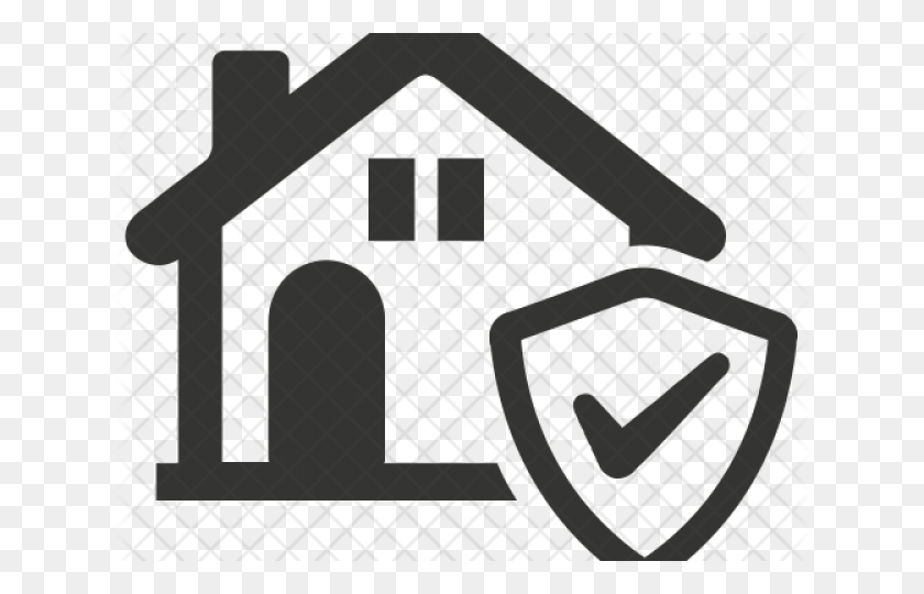 640x480 Security Shield Clipart Building Security Home Insurance Icon, Text, Fence, Alphabet HD PNG Download