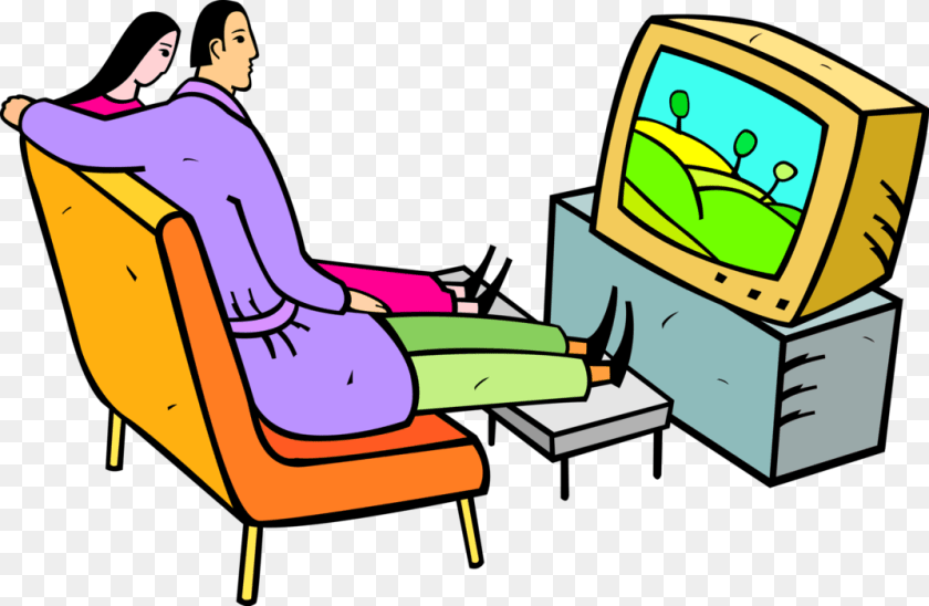 1073x700 See Clipart Watch Tv Couple Watching Tv, Computer Hardware, Electronics, Hardware, Furniture PNG