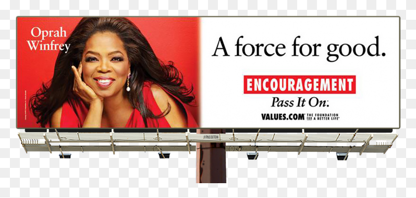 1088x476 See The New Encouragement Billboard Featuring Oprah Incredibles Billboard, Advertisement, Person, Human HD PNG Download