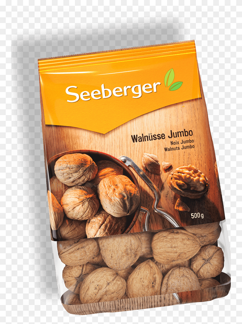 762x1066 Seeberger Walnsse Jumbo Gedreht Produktansicht Brown Bread, Plant, Nut, Vegetable HD PNG Download