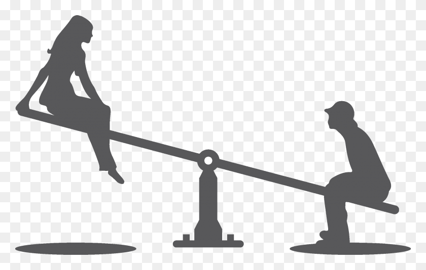 2288x1391 Seesaw Silhouette At Getdrawings Silhouette, Person, Human, Toy Descargar Hd Png