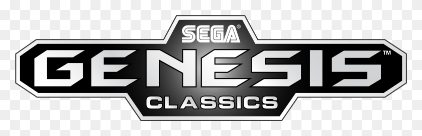 4047x1104 Sega Genesis Classics Logo, Text, Urban, Screen HD PNG Download