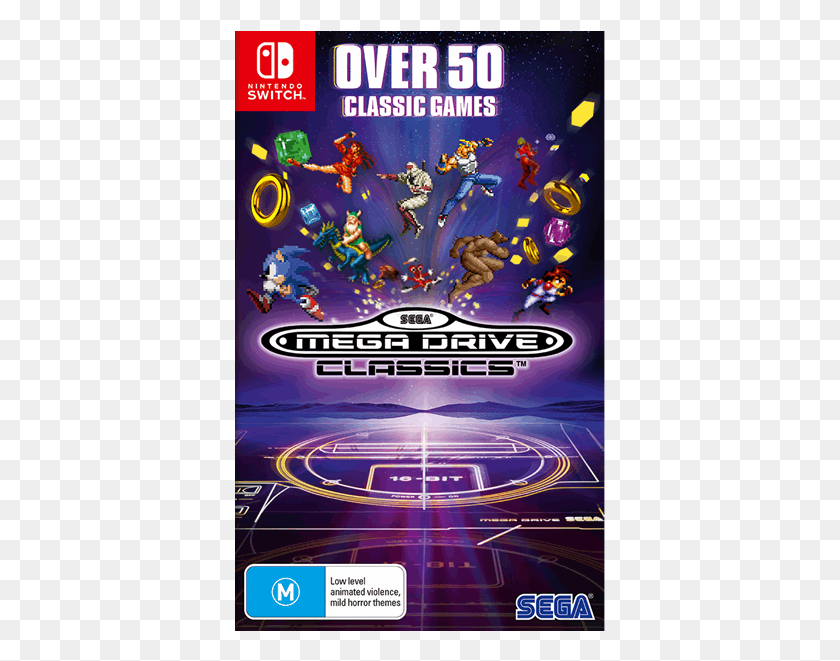 371x601 Sega Mega Drive Classics Sega Genesis Classics Switch, Person, Human, Advertisement HD PNG Download