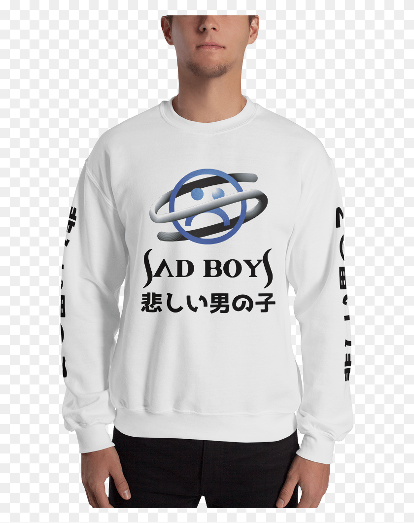597x1001 Sega Saturn Sad Boys Crew Neck Sweatshirt Long Sleeved T Shirt, Sleeve, Clothing, Apparel HD PNG Download