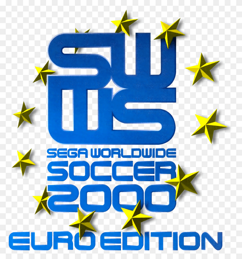 942x1014 Descargar Png Sega Worldwide Soccer, Sega Worldwide Soccer 2000 Euro Edition, Texto, Símbolo, Símbolo De Estrella Hd Png