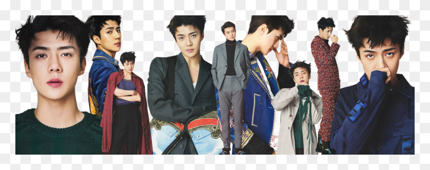1023x358 Sehun Pack Exo Sehun 2017, Person, Clothing, Suit HD PNG Download