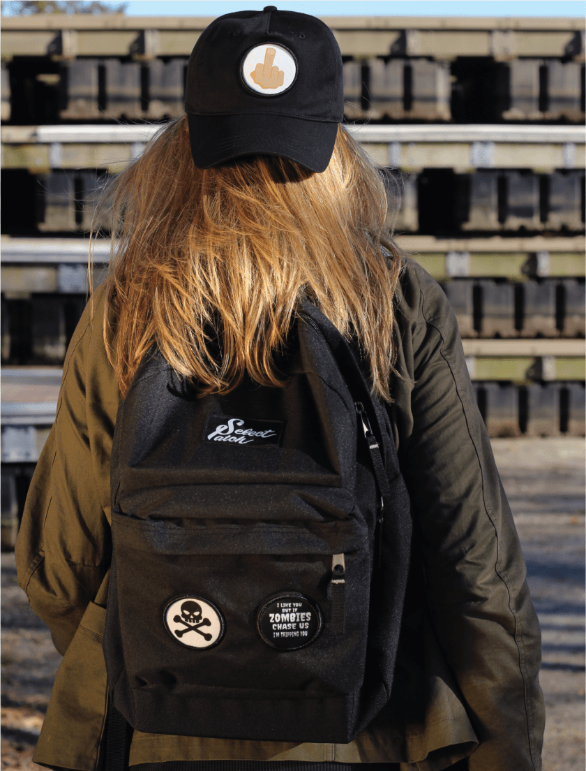 1552x2039 Select Patch Backpack And One Patch Cap 17 Girl Sticker PNG