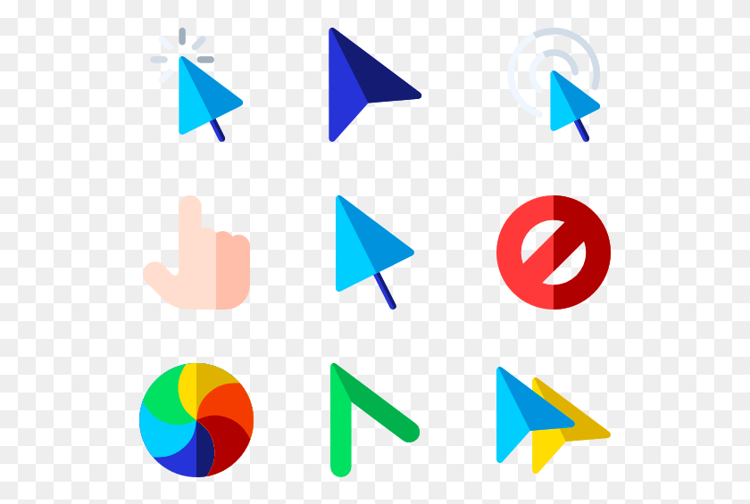 529x505 Selection And Cursors Triangle, Symbol, Number, Text HD PNG Download