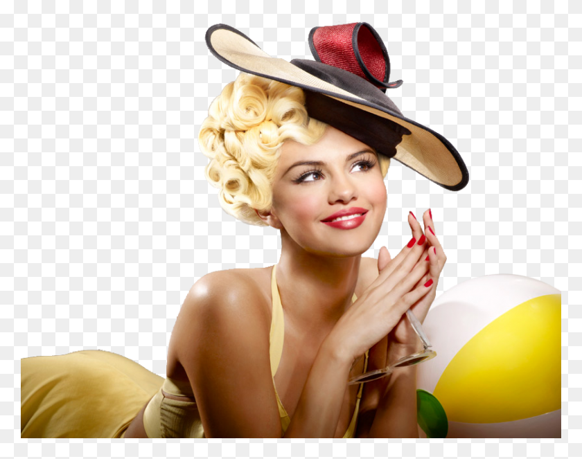 832x644 Selena Gomez, Hat, Clothing, Apparel HD PNG Download