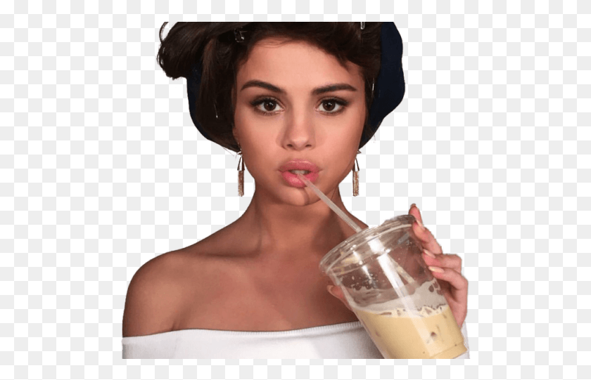 499x481 Selena Gomez Clipart Selena Gomez Cup, Person, Human, Beverage HD PNG Download