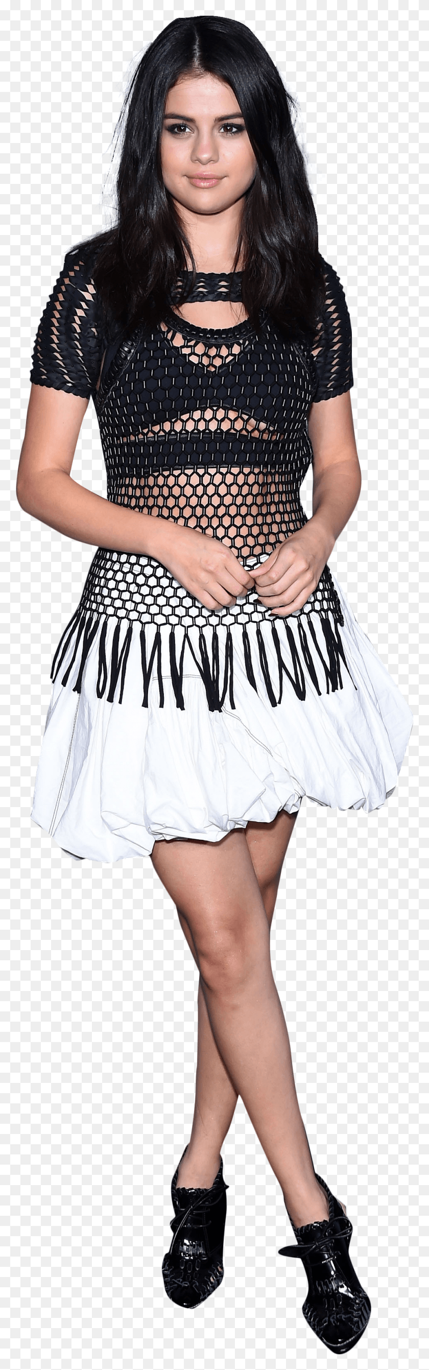 960x3228 Selena Gomez White Dress Celebrity, Clothing, Apparel, Person HD PNG Download