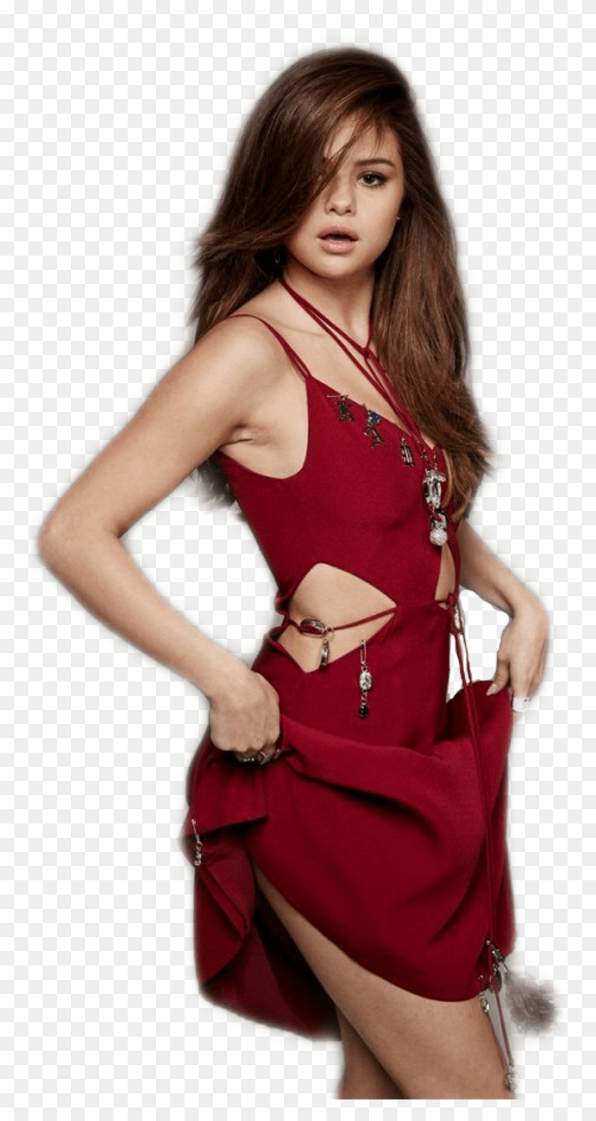 1024x1995 Selenagomez Sticker, Clothing, Apparel, Person HD PNG Download