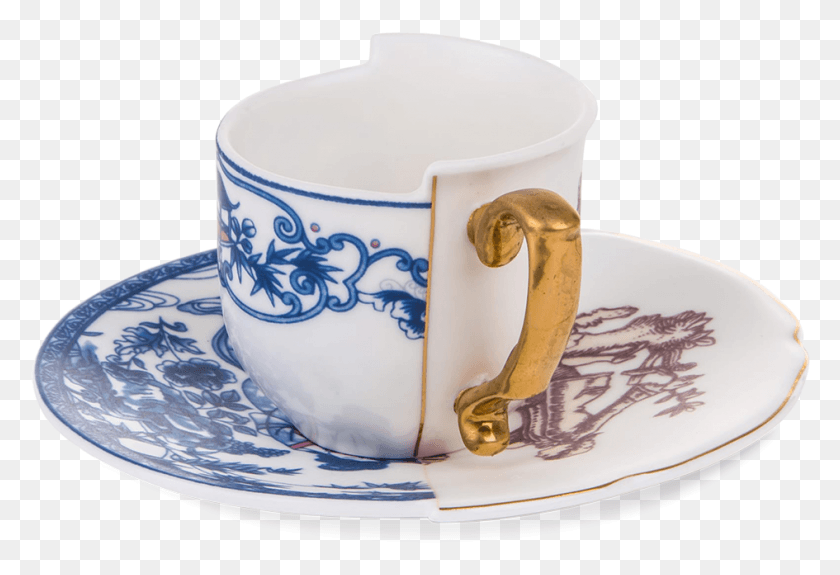 945x624 Seletti Hybrid Collection Eufemia Coffee Cup Amp Saucer 0 Seletti Tabak, Cup, Pottery, Wedding Cake HD PNG Download