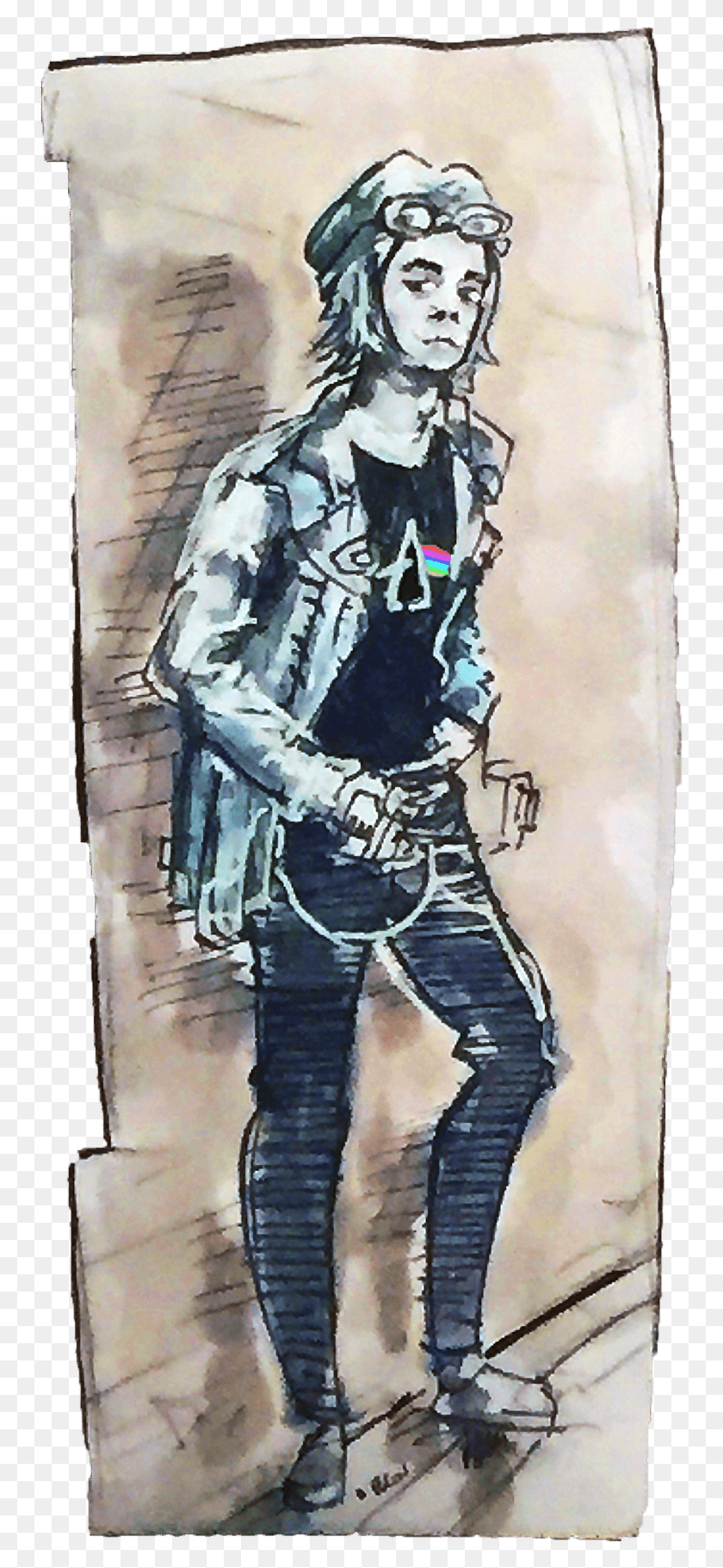 747x1761 Self Channelling My Inner Evan Peters With This Quicksilver Sketch, Person, Human, Astronaut HD PNG Download