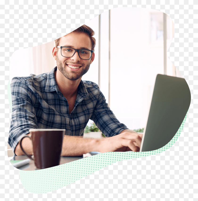 944x959 Sell More Online Sitting, Person, Human, Coffee Cup HD PNG Download