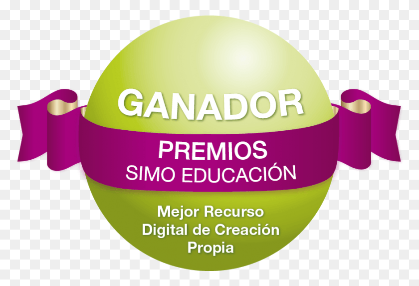 873x575 Sello Ganador Mejor Recurso Digital Creacin Propia Graphic Design, Word, Sphere, Helmet HD PNG Download