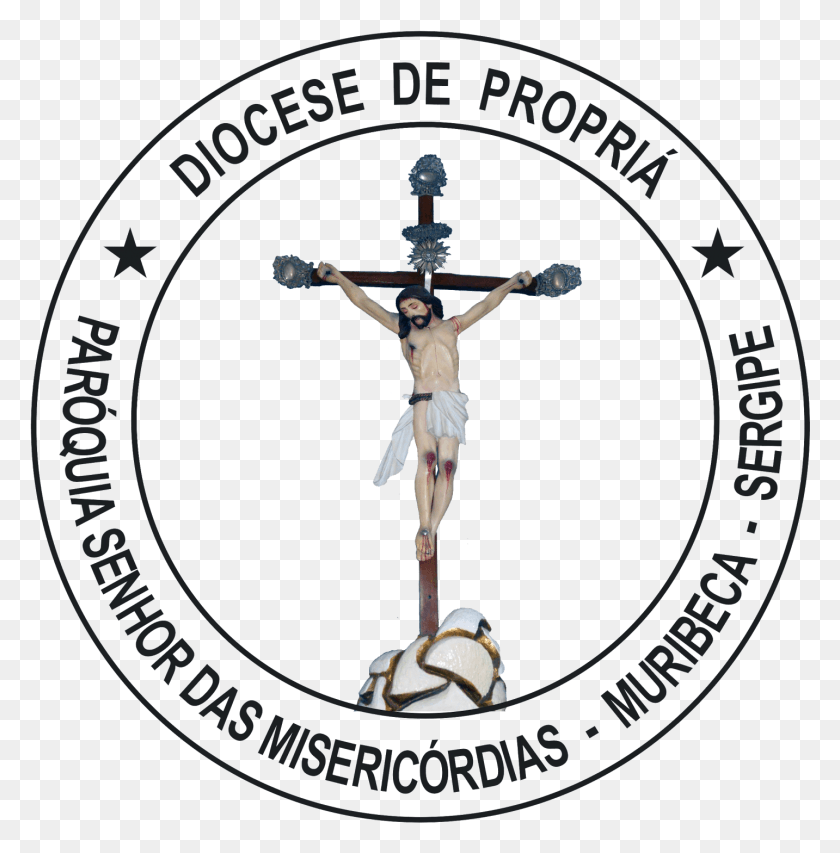 1433x1458 Selo Paroquia Senhor Das Misericordias Muestra Logotipo De La Escuela Editable, Cruz, Símbolo, Persona Hd Png