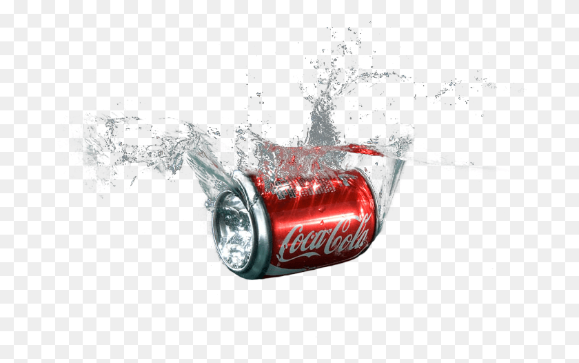 690x466 Semi Transparent Coke Can Made By Coca Cola Transparent, Beverage, Drink, Coca HD PNG Download
