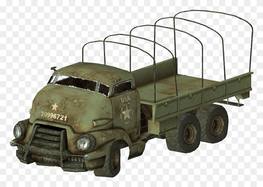 894x618 Semi Truck Fallout Truck, Vehicle, Transportation, Half Track HD PNG Download