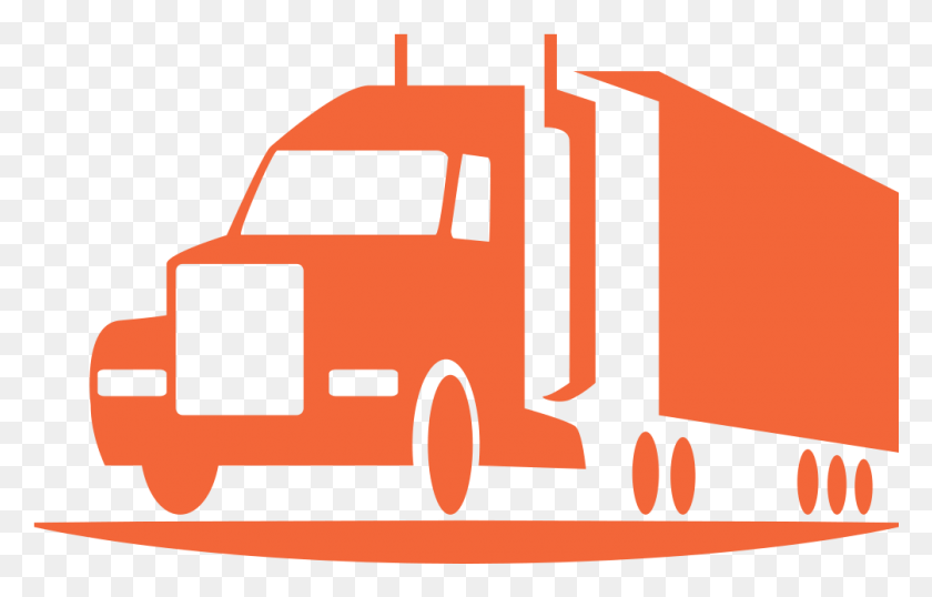 1005x616 Semi Truck Icon Semi Truck Icon Transparent, Vehicle, Transportation, Truck HD PNG Download