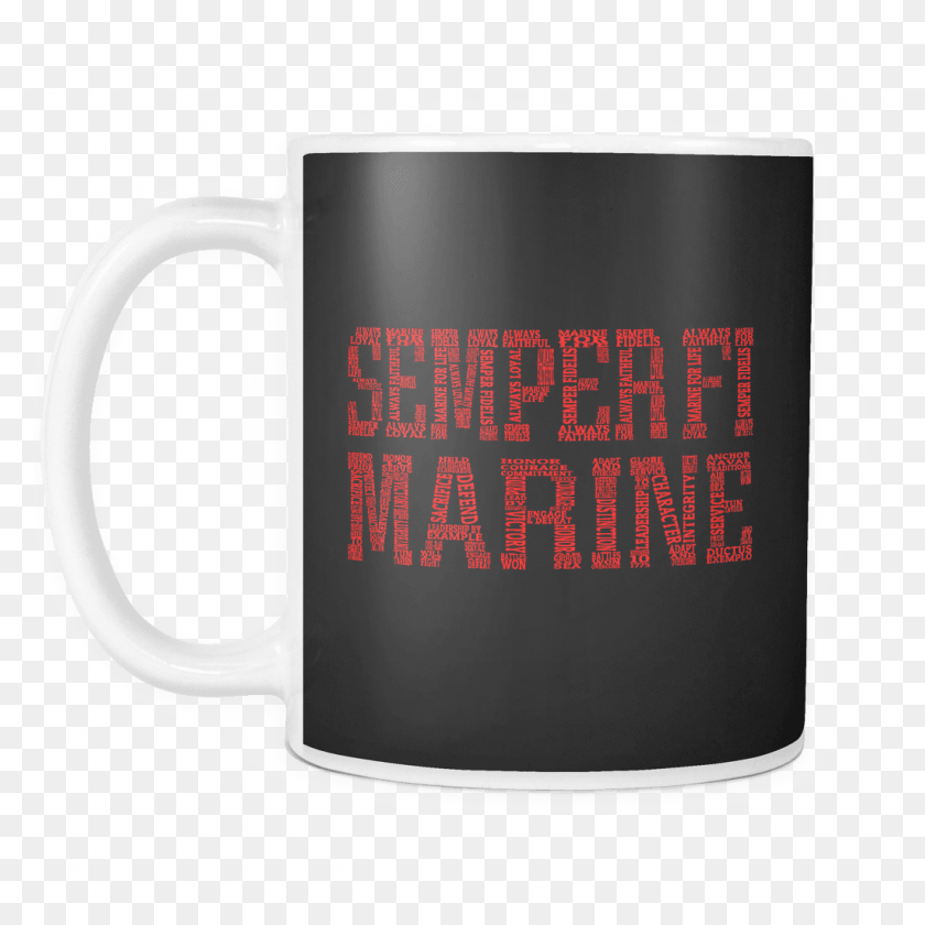 1024x1024 Semper Fi Marine Mug Кружка На 11 Унций, Кофейная Чашка, Чашка, Лента Hd Png Скачать
