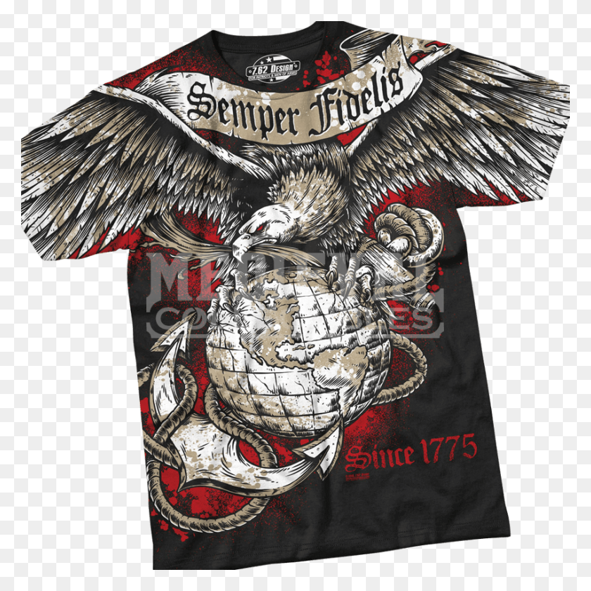 850x850 Semper Fidelis T Shirt, Clothing, Apparel, Sleeve HD PNG Download