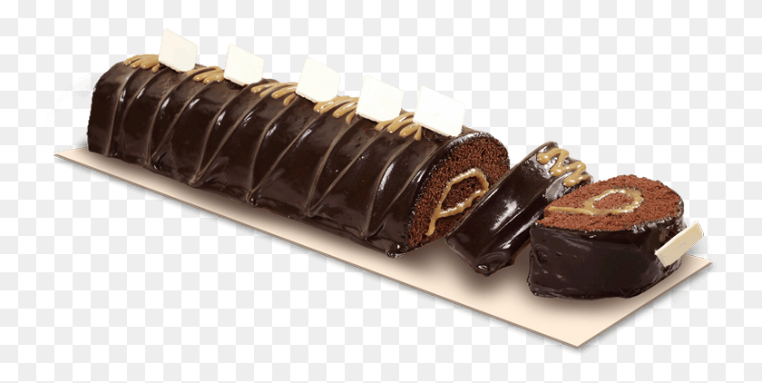741x362 Send Chocolate Caramel Roll By Red Ribbon To Cebu Chocolate Roll Red Ribbon, Dessert, Food, Sweets HD PNG Download