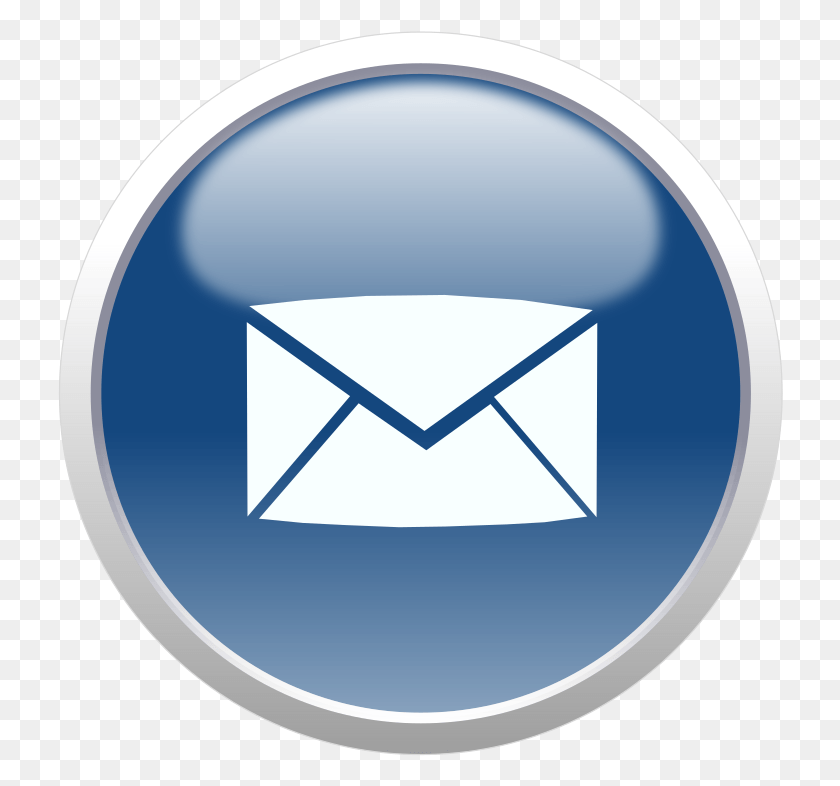 726x726 Send Email Button Clipart Button Email Button, Envelope, Mail, Airmail HD PNG Download