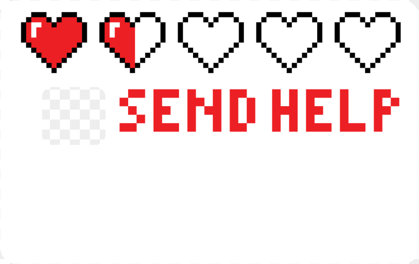 1350x851 Send Help, First Aid Sticker PNG