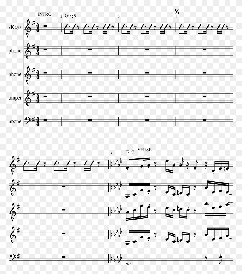 2087x2384 Sengo Sheet Music, Gray, World Of Warcraft HD PNG Download